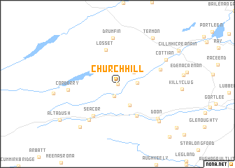 map of Church Hill