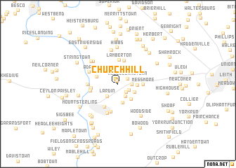 map of Church Hill