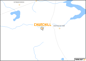 map of Churchill