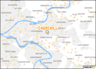 map of Churchill