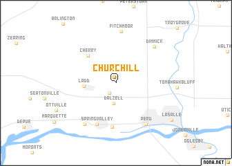 map of Churchill