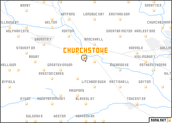 map of Church Stowe