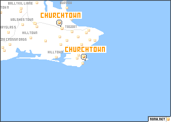 map of Churchtown