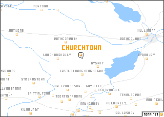 map of Churchtown