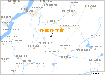 map of Churchtown