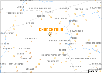 map of Churchtown
