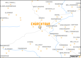 map of Churchtown