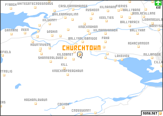 map of Churchtown
