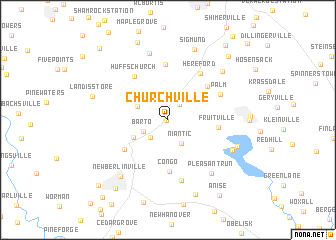 map of Churchville