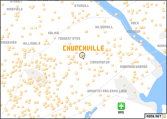 map of Churchville