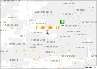 map of Churchville