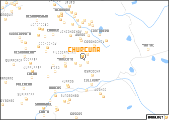 map of Churcuna