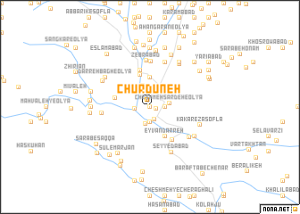 map of Chūrdūneh