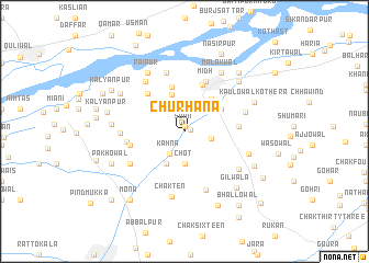 map of Churhāna