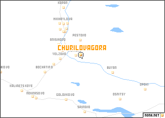 map of Churilova Gora