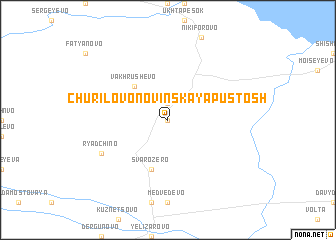map of Churilovo-Novinskaya Pustosh\