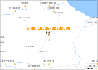 map of Churilovo-Skoryukovo