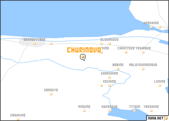 map of Churinovo