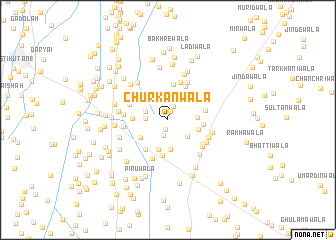 map of Churkanwāla