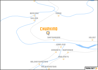 map of Churkino