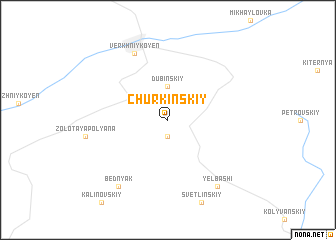 map of Churkinskiy