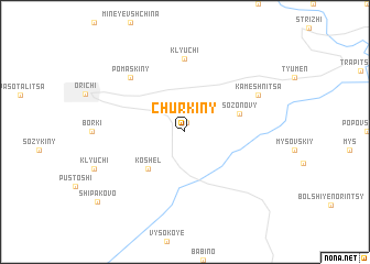 map of Churkiny