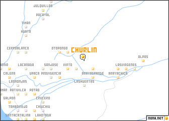 map of Churlín