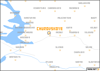 map of Churovskoye