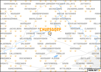 map of Chursdorf