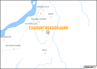 map of Churuata de Don Juan