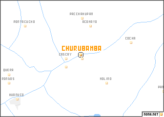 map of Churubamba