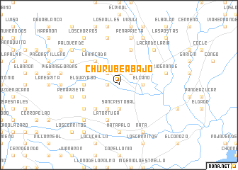 map of Churubé Abajo