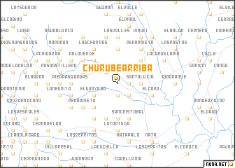 map of Churubé Arriba