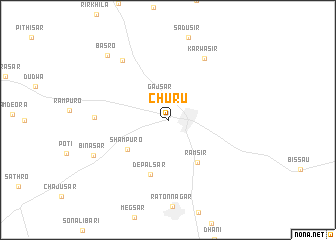 map of Chūru