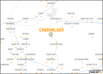 map of Churwalden