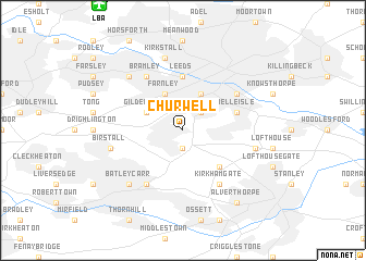 map of Churwell