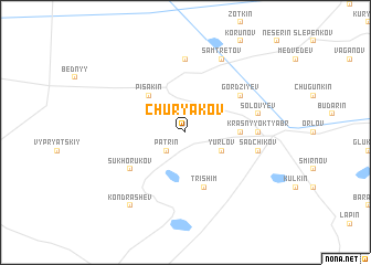 map of Churyakov