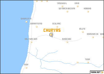 map of Churyas