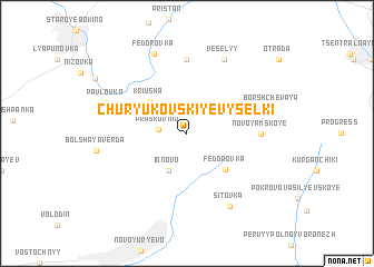 map of Churyukovskiye Vyselki
