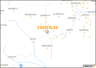 map of Chuscales