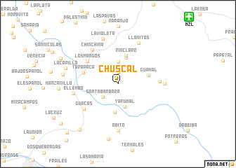 map of Chuscal