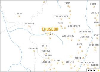 map of Chusgón