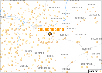 map of Chusŏng-dong