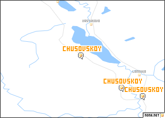 map of Chusovskoy