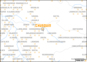 map of Chusquín