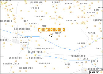 map of Chuswānwālā