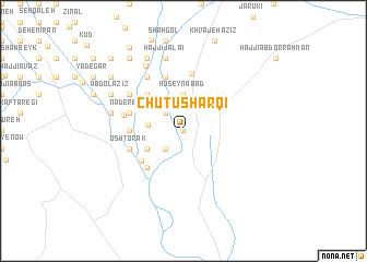 map of Chūtū Sharqī