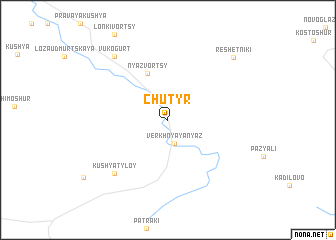 map of Chutyr\
