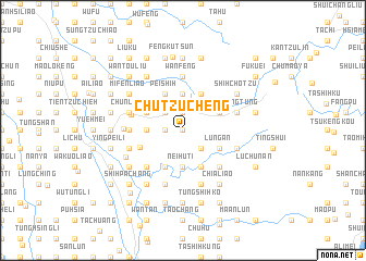 map of Chu-tzu-ch\