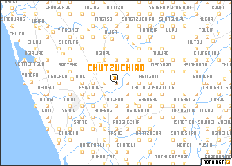 map of Chu-tzu-chiao